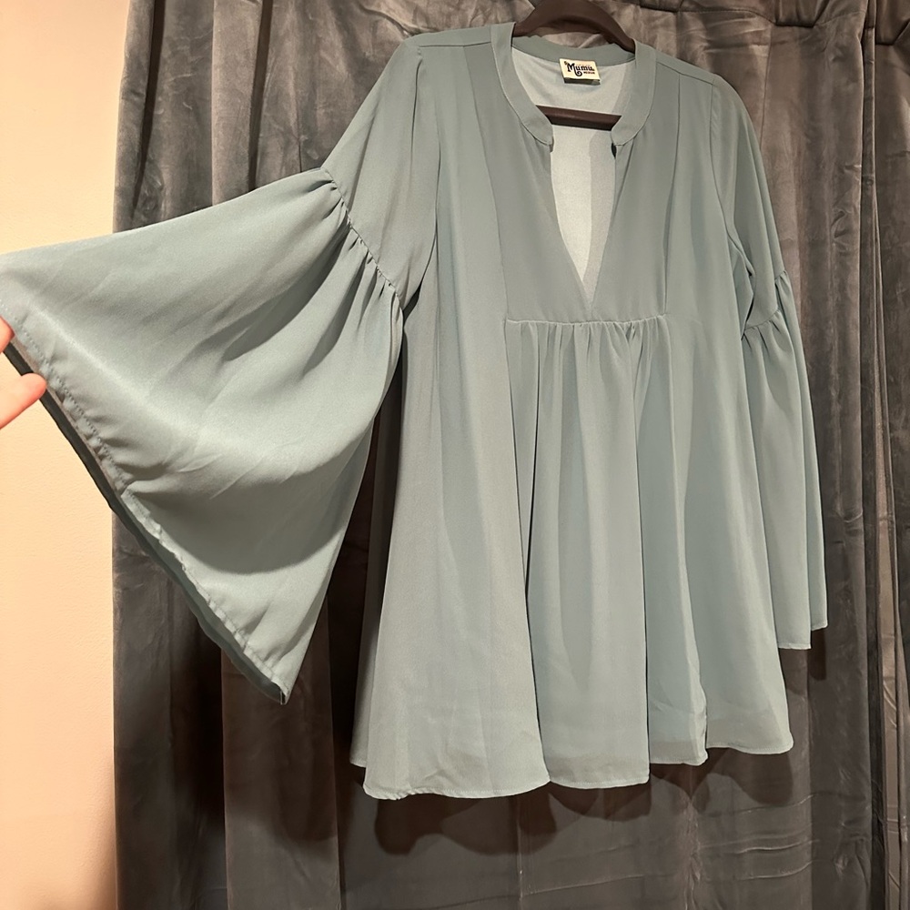 Show Me Your MuMu Light Blue Tunic Top